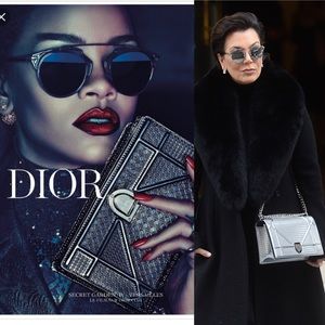 DIOR DIORAMA GOLD POUCH